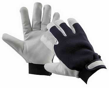 CERVA - PELICAN BLUE WINTER zimní rukavice kozinka kombinované, suchý zip - velikost 9